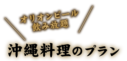 沖縄料理のプラン